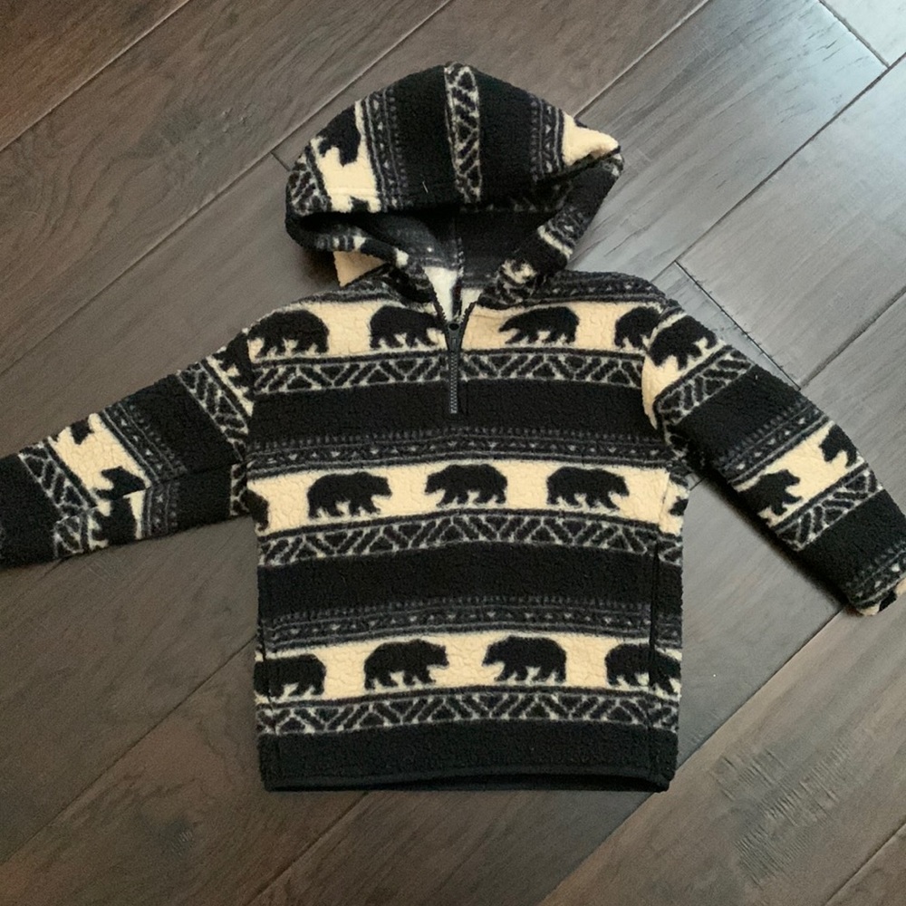 Old Navy Kids Bear Fleece Sweatshirt Size XS